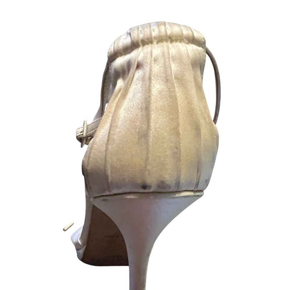 JIMMY CHOO Satin Sandals Wedding Shoes Sandals 39 $1,095 - Picture 11 of 14